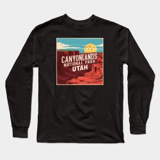 Retro Vintage Utah's Canyonlands National Park Long Sleeve T-Shirt